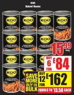 Boxer KOO Baked Beans offer