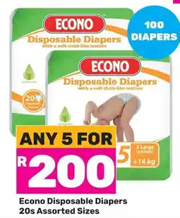 Game Econo Disposable Diapers offer