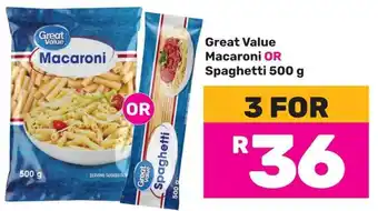 Great Value Macaroni OR Spaghetti