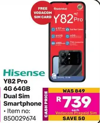Game Hisense Y82 Pro 4G 64GB Dual Sim Smartphone offer