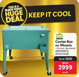 Makro Camp Master Cooler Box on Wheels offer