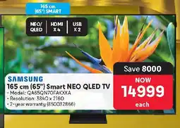 Makro SAMSUNG 165 cm 65" Smart NEO QLED TV offer