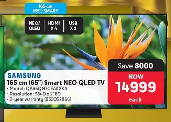 Makro SAMSUNG 165 cm 65" Smart NEO QLED TV offer