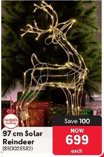 Makro Santa's Trading Solar Reindeer offer