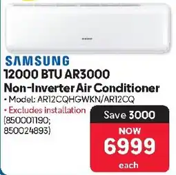 Makro SAMSUNG 12000 BTU AR3000 Non-Inverter Air Conditioner offer