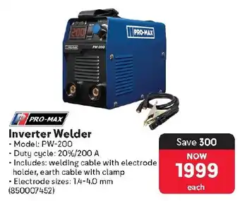 Makro PRO-MAX Inverter Welder offer