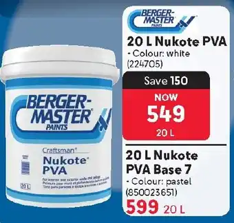 Makro BERGER-MASTER Nukote PVA offer