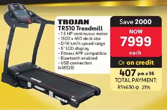 Makro TROJAN TR510 Treadmill offer