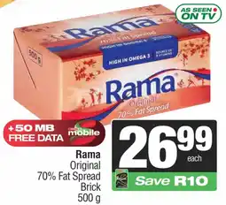 Spar Rama Original 70% Fat Spread Brick offer