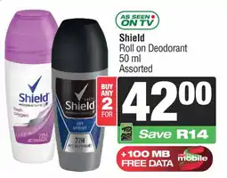 Spar Shield Roll on Deodorant Assorted offer