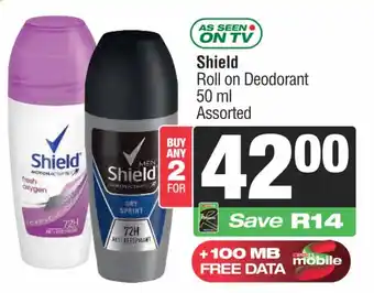 Shield Roll on Deodorant Assorted