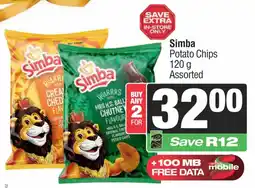 Spar Simba Potato Chips Assorted offer