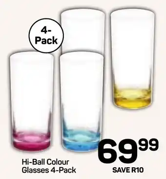Pick n Pay Hypermarket DAY Hi-Ball Colour Glasses offer