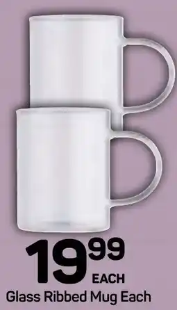 Pick n Pay Hypermarket DAY Glass Ribbed Mug offer