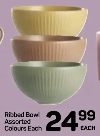 Pick n Pay Hypermarket DAY Ribbed Bowl Assorted Colours Each offer