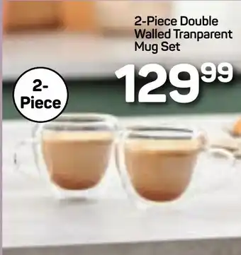 Pick n Pay Hypermarket DAY Double Walled Tranparent Mug Set offer