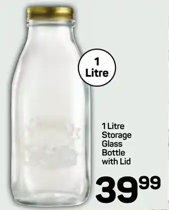 Pick n Pay Hypermarket DAY Storage Glass Bottle with Lid offer