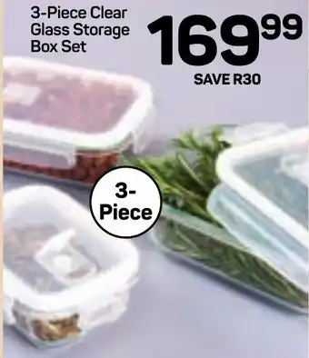 Pick n Pay Hypermarket DAY Clear Glass Storage Box Set offer