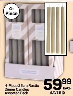 Pick n Pay Hypermarket DAY Rustic Dinner Candles Assorted Each offer