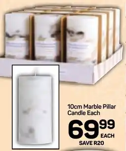 Pick n Pay Hypermarket DAY Marble Pillar Candle offer