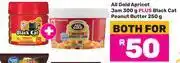 Game All Gold Apricot Jam 300g Plus Black Cat Peanut Butter 250g-Both For offer