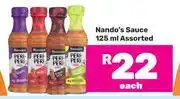 Game Nando's Sauce Assorted-125ml Each offer