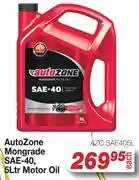 AutoZone Auto Zone Monograde SAE-40 Motor Oil AZC.SAE405L-5L Each offer