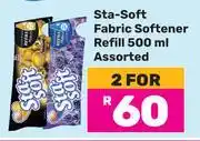 Game Sta Soft Fabric Softener Refiil Assorted-For 2 x 500ml offer