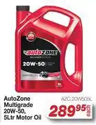 AutoZone Auto Zone Multigrade 20W-50 Motor Oil AZC.20W505L-5L Each offer