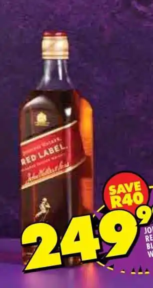 Shoprite Johnnie Walker Red Label Blended Scotch Whisky offer