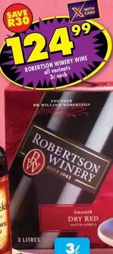 Shoprite Robertson Winery Wine offer