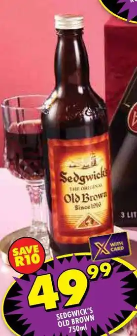 Shoprite Sedgwick's Old Brown 750ml offer