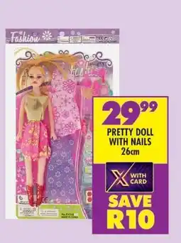 Shoprite PRETTY DOLL WITH NAILS 26cm offer