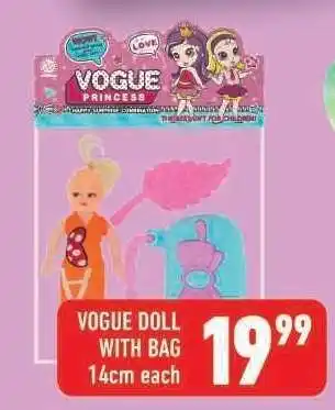 Shoprite VOGUE DOLL WITH BAG offer