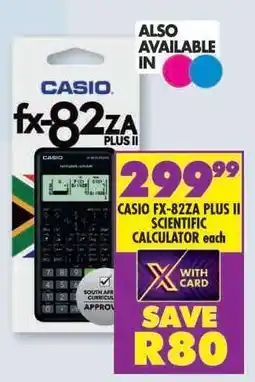Shoprite CASIO FX-82ZA Plus II Scientific Calculator offer