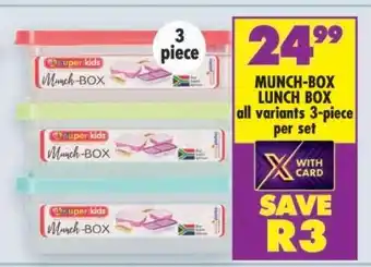 Shoprite MUNCH-BOX LUNCH BOX offer