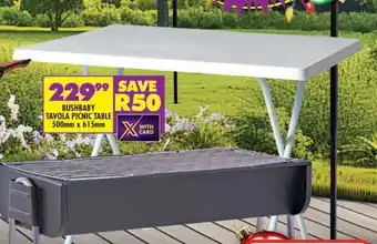 Shoprite BUSHBABY TAVOLA PICNIC TABLE offer