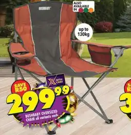 Shoprite BUSHBABY OVERSIZED CHAIR all variants each offer