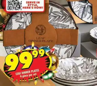 Shoprite LEAF DINNER PLATES offer