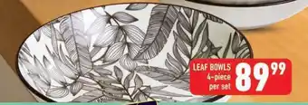 Shoprite LEAF BOWLS offer