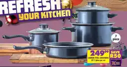 Shoprite CARBON STEEL COOKWARE SET 7-piece per set offer