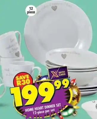 Shoprite HOME HEART DINNER SET offer