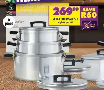 Shoprite Zebra Cookware Set offer