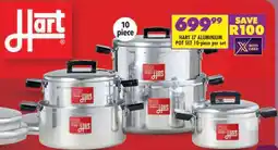 Shoprite HART 17 ALUMINIUM POT SET 10-piece per set offer