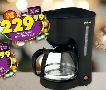 Shoprite OTTIMO 10-CUP COFFEE MAKER 1.25L offer