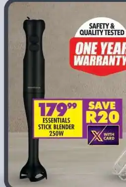 Shoprite ESSENTIALS STICK BLENDER 250W offer