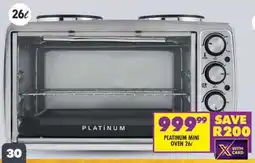 Shoprite PLATINUM MINI OVEN 26ℓ offer
