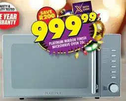 Shoprite PLATINUM MIRROR FINISH MICROWAVE OVEN 20L offer