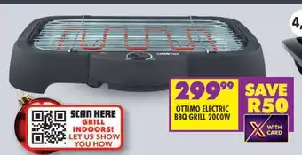 Shoprite OTTIMO ELECTRIC BBQ GRILL 2000W offer