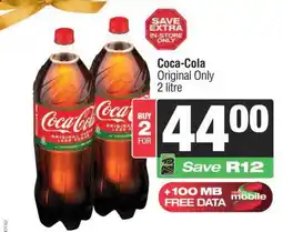 Spar Coca-Cola Original Only 2 litre offer